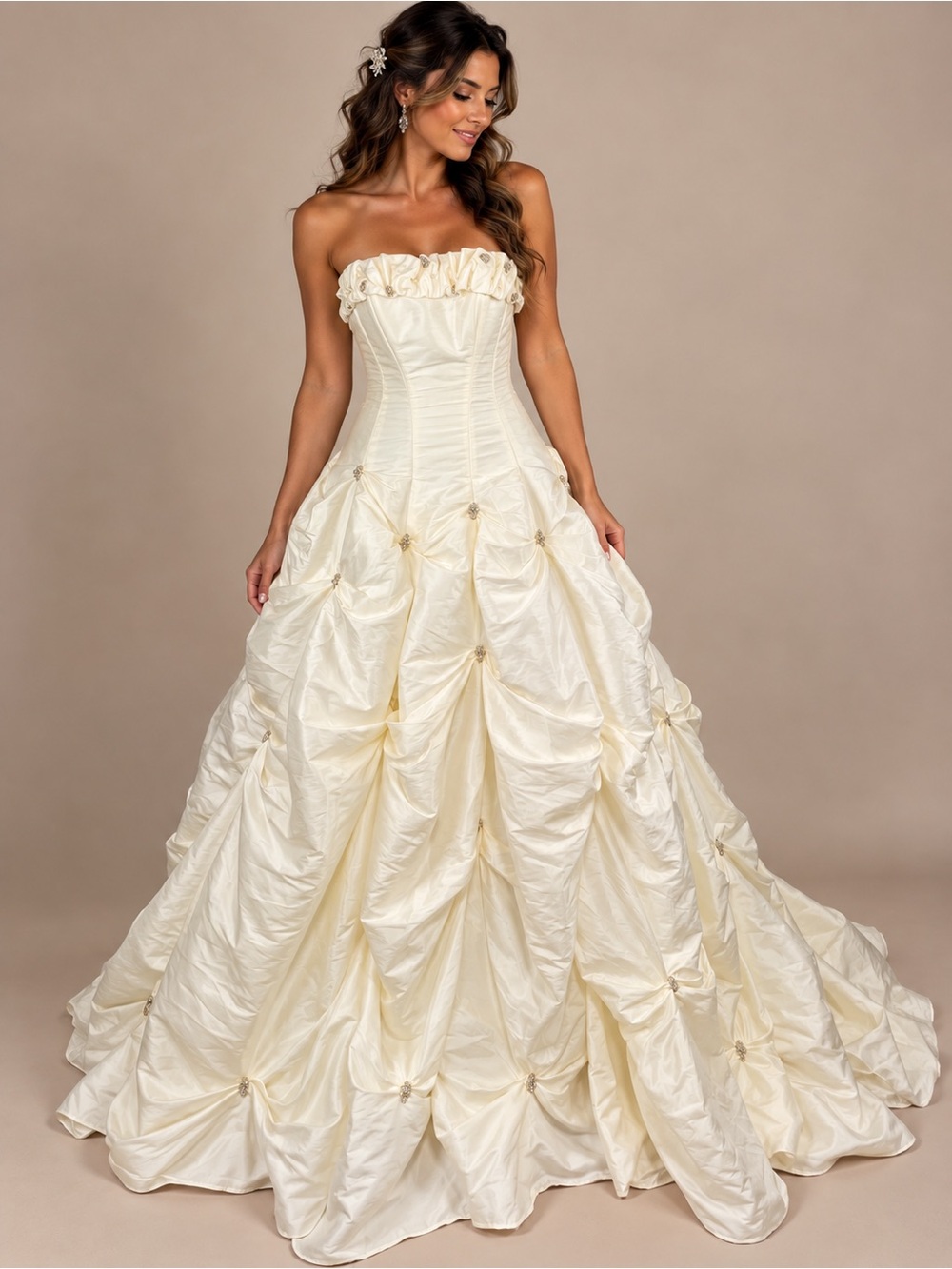 ✨👰 MAGGIE SOTTERO COUTURE IVORY WEDDING GOWN SZ 6 💎✨